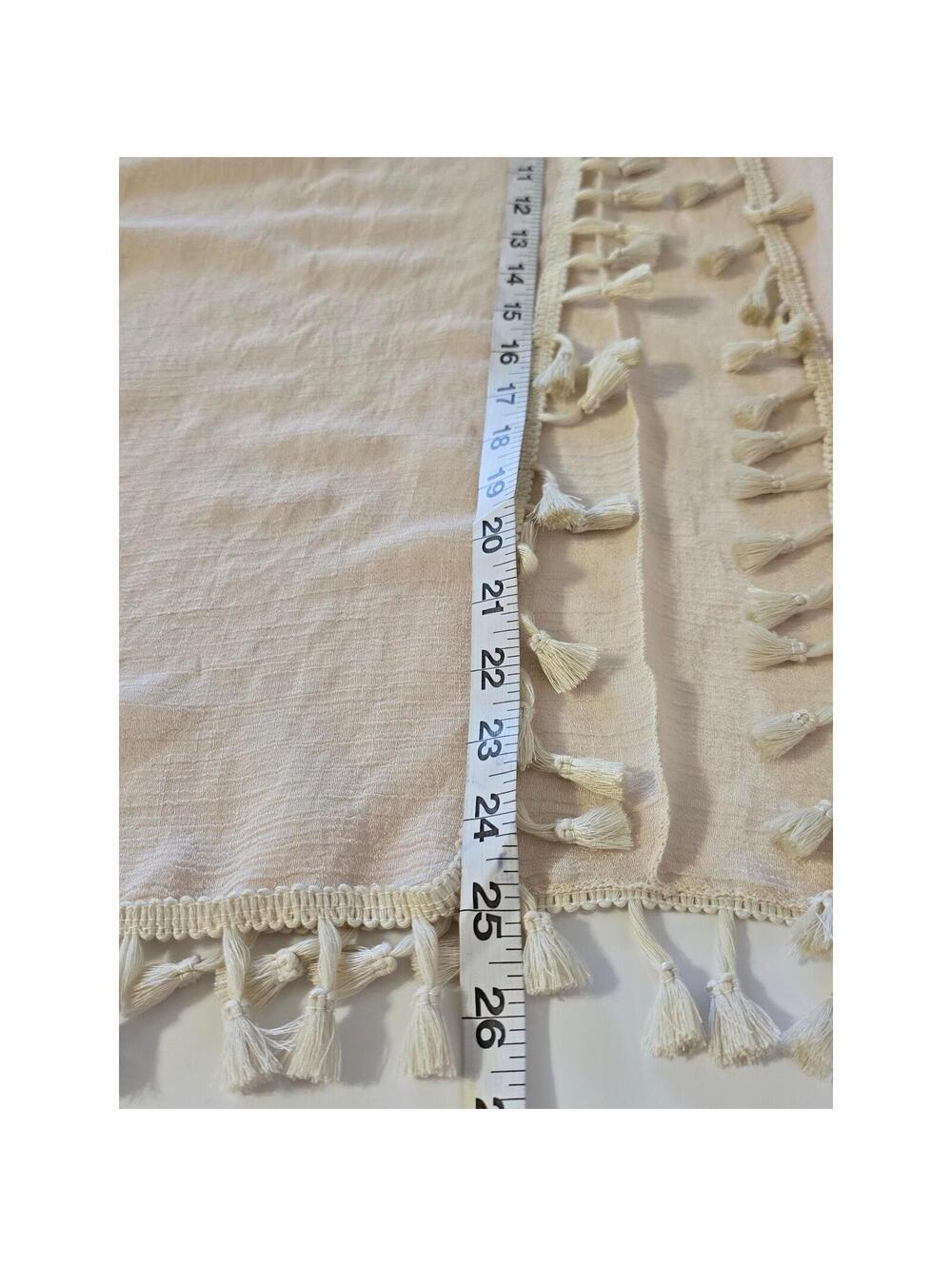 Evelyn K New York Beige Tassel Kimono Cardigan Cover Up - Picture 5 of 10